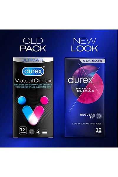 Durex Mutual Climax Condoms, 12 Pcs