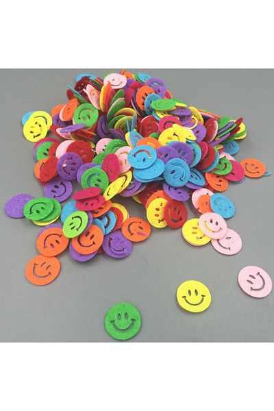 daço DACO Hazliul Self-Adhesive Smiles, 24 Pieces/Set, Multicolor,