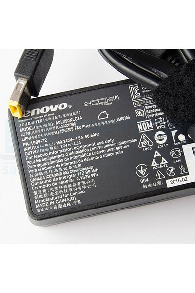 LENOVO Lenovo laptop charger 90W 4.5A 20V rectangular usb connector