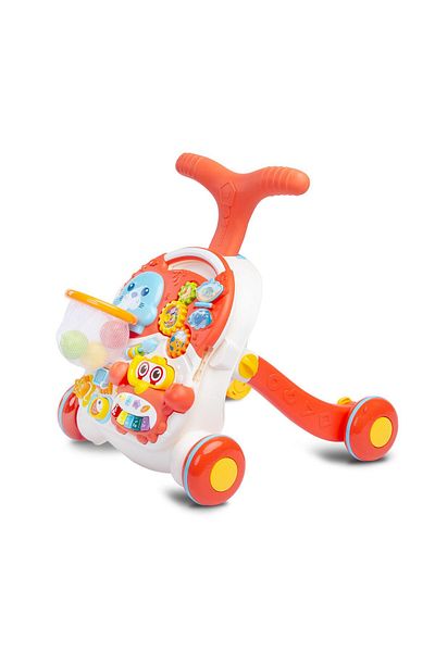 TOYZ 2-in-1 Baby Walker and Activity Table Toyz Sparq, Orange