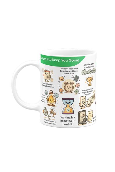 Muheb Coffee Mug - Words That Keep You Moving