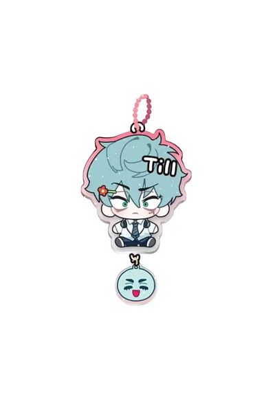 Choice سلسلة مفاتيح K-TILL-blue ALIEN STAGE IVAN & TILL للرجال والنساء، سلسلة مفاتيح كورية كرتونية أنيقة