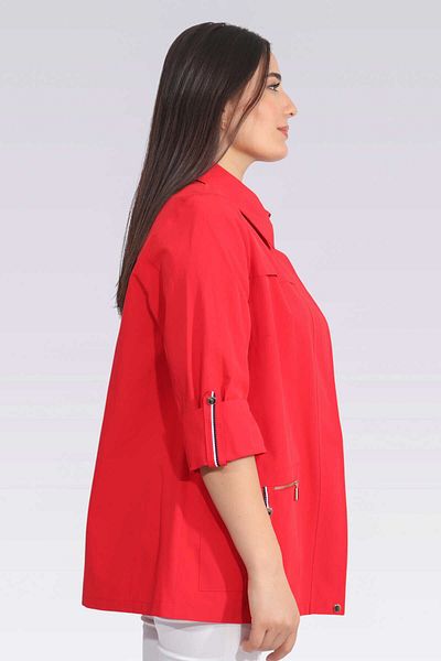 TOLGA SARAÇOĞLU Thin Fabric Coat Without Lining with Strip Detail