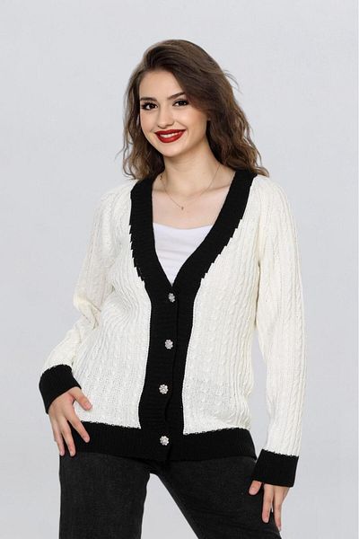 Fox Life Kids Women's Two Color Stone Button Cardigan Flt1005