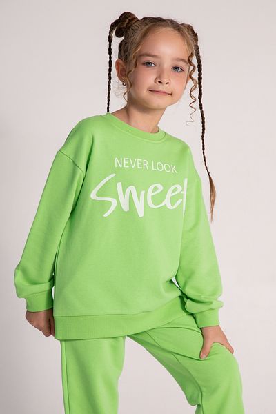 DMB BOYS & GIRLS Text Printed Crew Neck Bottom-Top Girl's Tracksuit Set