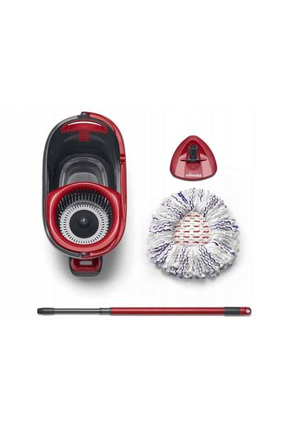 Vileda Set Rotating mop + bucket + stick VILEDA Turbo 3in1 microfiber