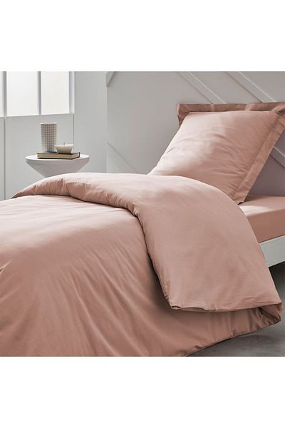Danube Home Pristine Fit King Duvet Cover Light Rose 240X260Cm | 100% Cotton-144 Thread Count