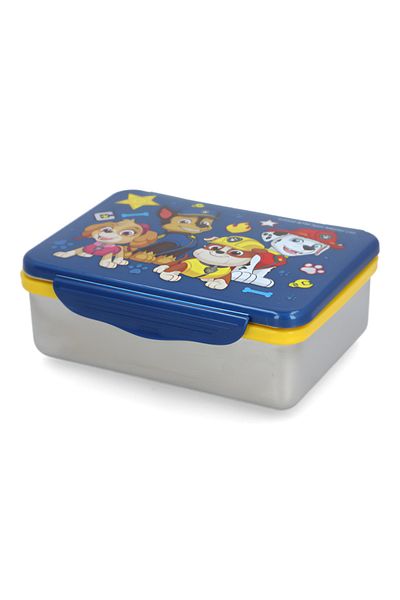 Stor Stainless Steel Rectangular Paw Patrol Themed Lunch Box Blue and Grey 193ml