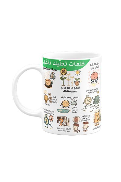 Muheb Coffee Mug - Words That Keep You Moving (Arabic)