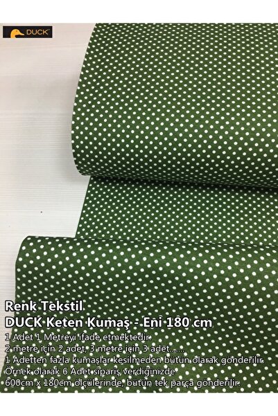 Minik Puan Desenli DUCK Keten Kumaş - Hobi - Dikiş