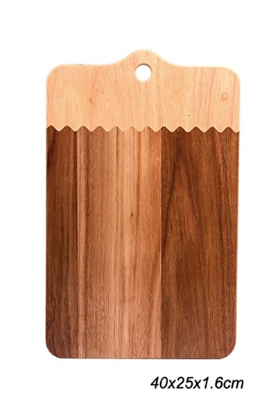 SepetçiBaba Acacia Cutout Patterned Cutting Board Large Size - 76040