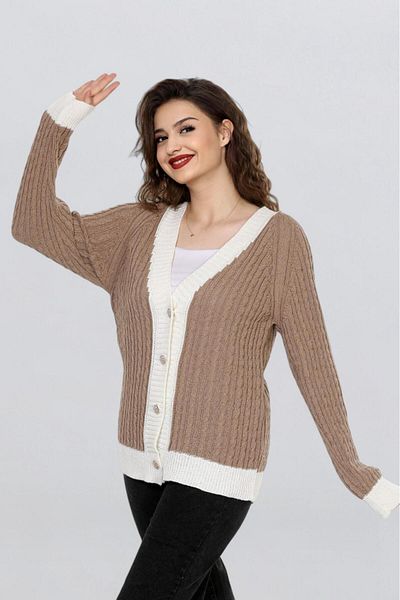 Fox Life Kids Women's Two Color Stone Button Cardigan Flt1005
