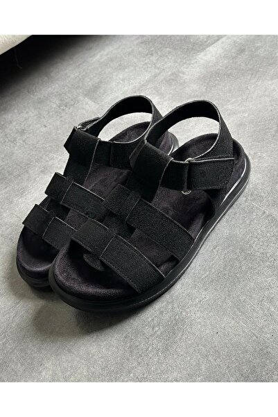 Zuum Γυναικεία σανδάλια Kayra - Μαύρο σουέντ