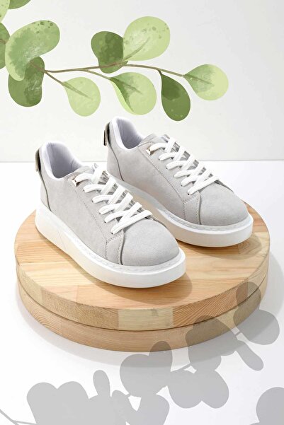 Bambi Damen-Sneaker aus grauem Wildleder K 01824211602