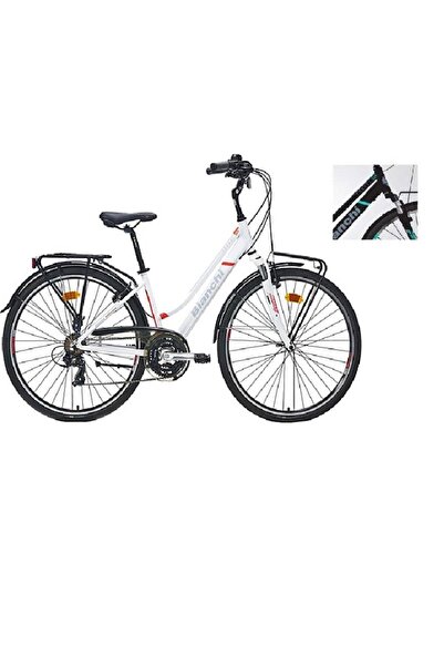 Bianchi Bıanchı Travel 505 Bayan Şehir Bisikleti 400h V 28 Jant 21 Vites Siyah Turkuaz-gri