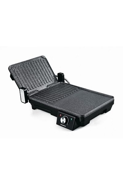 Heinner Heinner HEG-F20002P electric grill, 2000 W, 180° opening, non-stick marble coating, Black