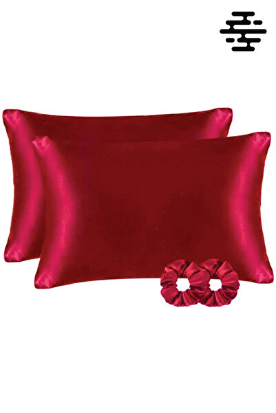 Satin Pillowcase 2 Pieces + Gift 2 Pieces Hairpins for Curly and Straight Hair