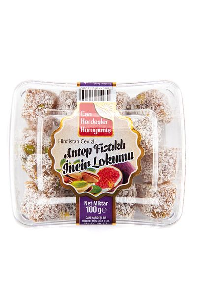 Can Kardeşler Kuruyemiş Fig Pistachio Mini Turkish Delight 100 Gr
