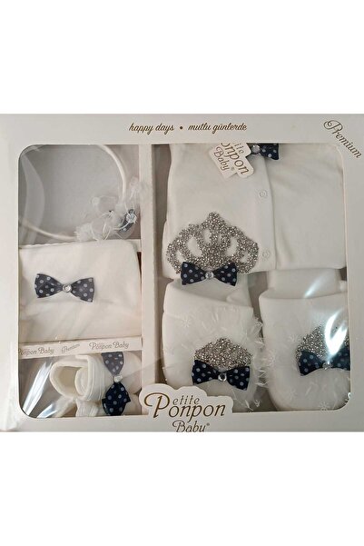 MİLAYS LİFE HOME COLLECTİON bebek Hastane Çıkışı Lohusa Seti Terliği Tacı Ter...