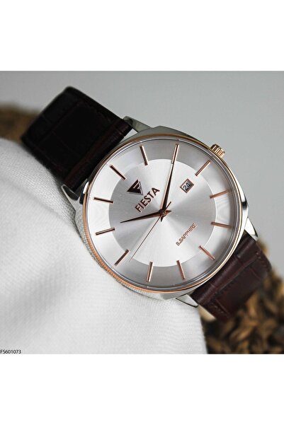 Fiesta Fs601073 Men's Wrist Watch with Leather Band