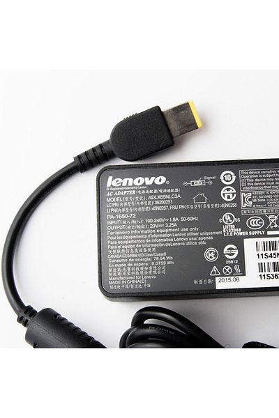 LENOVO Lenovo laptop charger 36200237 20V 4.5A 90W yellow rectangular plug