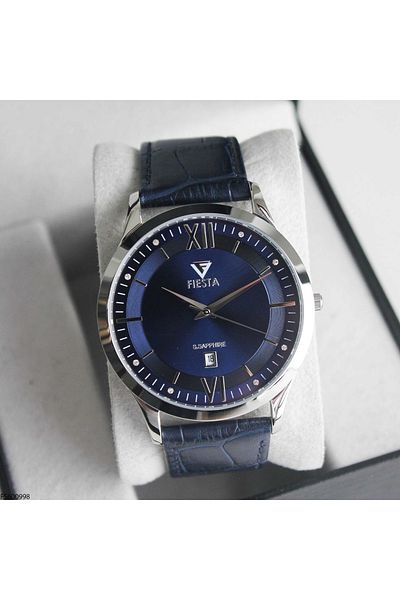 Fiesta Fs600998 Men's Wrist Watch with Leather Band
