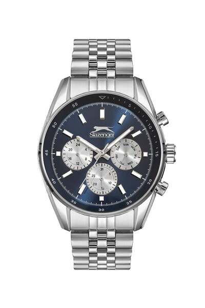 Slazenger Sl.09.1934.2 Men Wrist Watch Silver Inside Blue Color