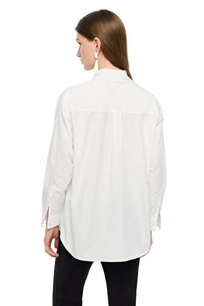 Perspective White Bowens Regular Fit Long Sleeve Shirt
