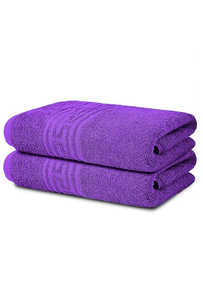 Modis Set 2 Bath Towels, Cotton, Modis, 50x90 cm, Purple