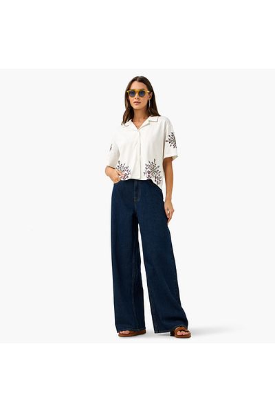 Lee Cooper Relaxed Fit Embroidered Shirt