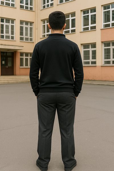 BARLİZ Men's Lycra Straight Leg Youth High School School Pants