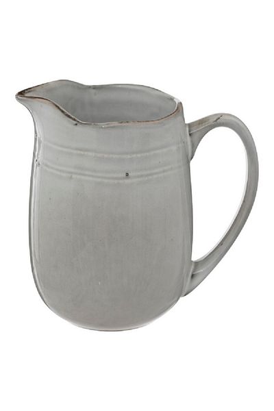 Secret de Gourmet Sandstone Elegant Design Flower Pitcher Grey 1 Liter