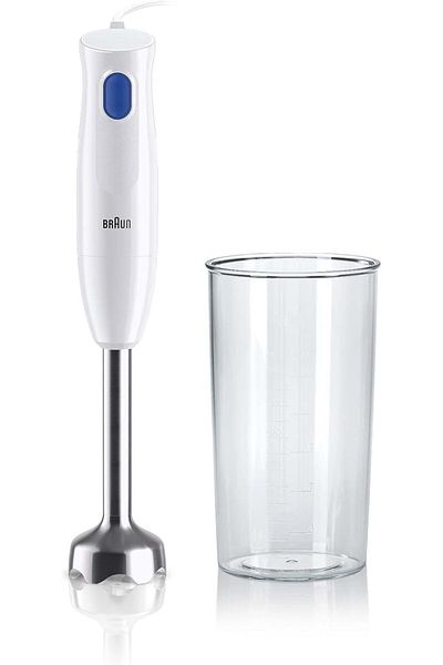 Braun MultiQuick 1 Hand Blender, 450 W, 1 Speed, Light-weight, BPA Free, Dishwasher, Metal Shaft - M