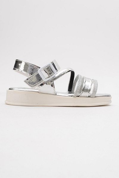 CCWAY AYAKKABI Children's Sandals 26-30 Silver