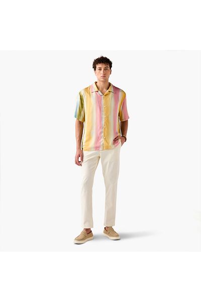 Iconic Iconic Striped Camp Collar Shirt