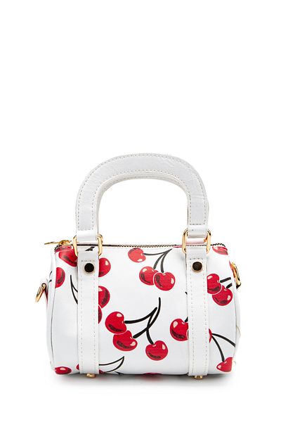 minebag Faux Leather Lony Round Women's Crossbody Bag Patterned