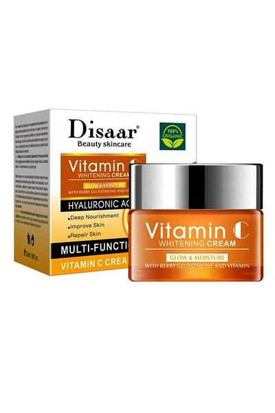 DESAR Disaar Whitening Suncreen 50gm Vitamin C Hyaluronic Acid (9333)