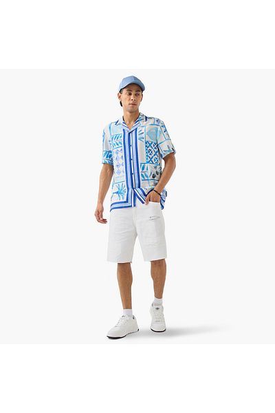 Lee Cooper All-Over Print Camp Collar Shirt