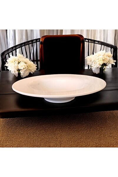 BARITCIOGLU Not Porcelain Pit Plate Pasta Salad Dinner Plate Large Size 30 cm