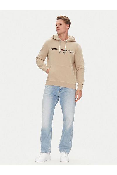 Tommy Hilfiger Pánska béžová mikina Tommy Hilfiger M