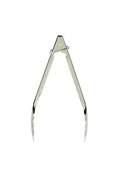 Chef Craft Classic Clam Shell Durable Stainless Steel Tongs Silver 9inch