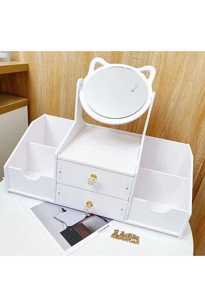 DAR Table and Organizer with Mirror for Organizing Cosmetics 146-5, 40x20x14cm