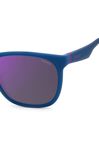 Polaroid Men's Sunglasses PLD 2140/S 802MF, Blue, Rectangular, 55 mm