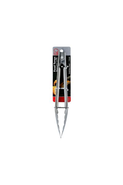 Chef Craft Classic Clam Shell Durable Stainless Steel Tongs Silver 9inch