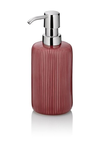 Kela Ava red ceramic soap dispenser 350 ml