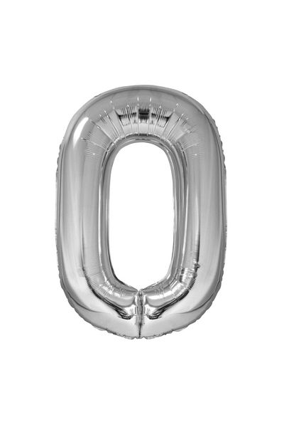 daço Foil Ball Cifra 0 Silver Daco, 100 cm