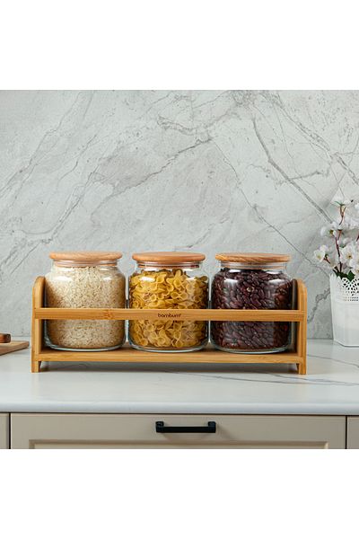 Bambum Bench Plus 4 Piece Spice Set with Stand 1080 ml