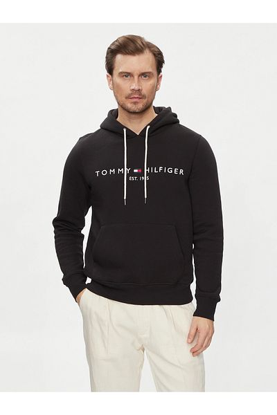 Tommy Hilfiger Ανδρική μαύρη μπλούζα φούτερ Tommy Hilfiger Ανδρική μαύρη μπλούζα φούτερ Tommy Hilfiger M