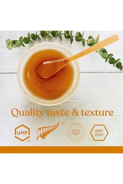 100% Pure New Zealand Honey Manuka UMF 25+ (MGO 1197+) Raw Manuka 8.8 Oz (250g Bottle) Non-GMO Ultra