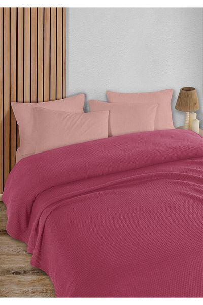 HomeBerry Adaline Dark Pink Single Pique Set 160 X 230 cm